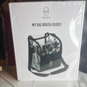My Big Brush Buddy - Clear and Black Makeup Brush Organizer